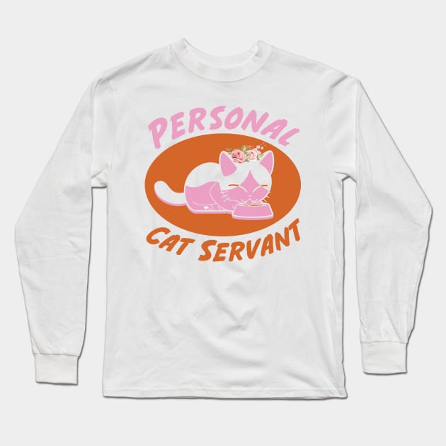 Personal cat servant Long Sleeve T-Shirt by walidhamza